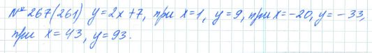Ответ к задаче № 267 (261) - Рабочая тетрадь Макарычев Ю.Н., Миндюк Н.Г., Нешков К.И., гдз по алгебре 7 класс